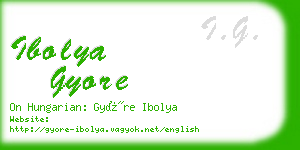 ibolya gyore business card